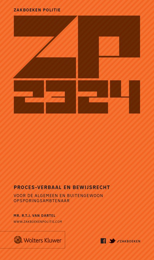 Zakboek Proces-verbaal en Bewijsrecht 2023-2024 - cover