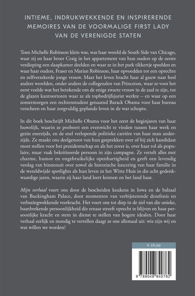 Mijn verhaal - back cover