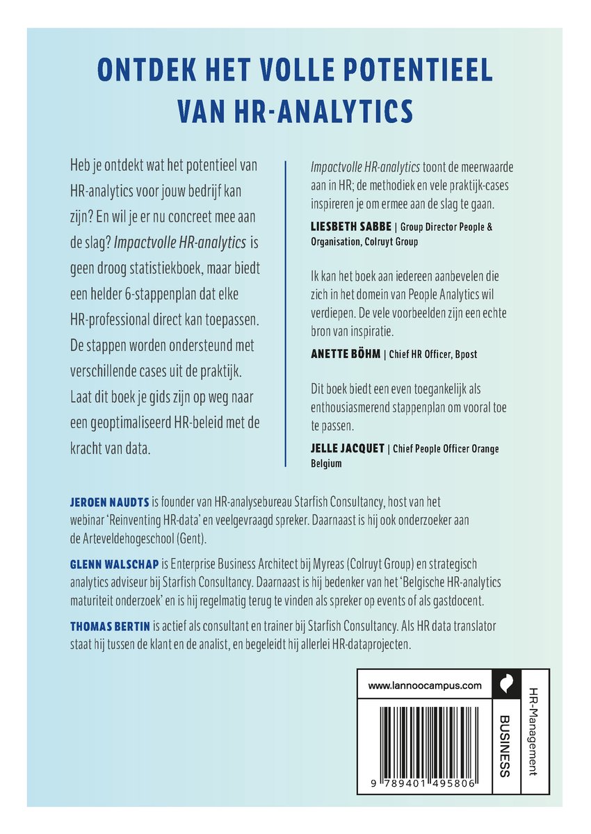 Impactvolle HR-analytics - back cover