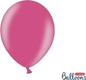 Partydeco Ballonnen Metallic Strong fuchsia - 30 cm - 10 stuks