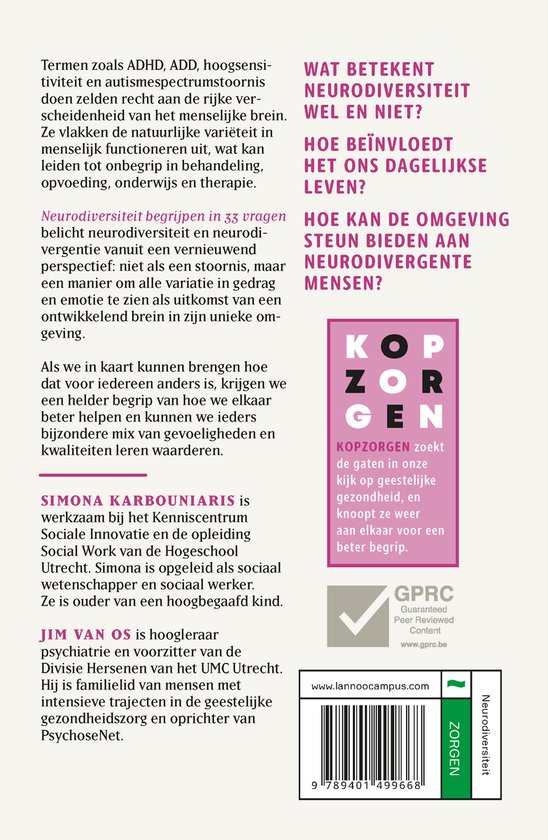 Kopzorgen - Neurodiversiteit begrijpen