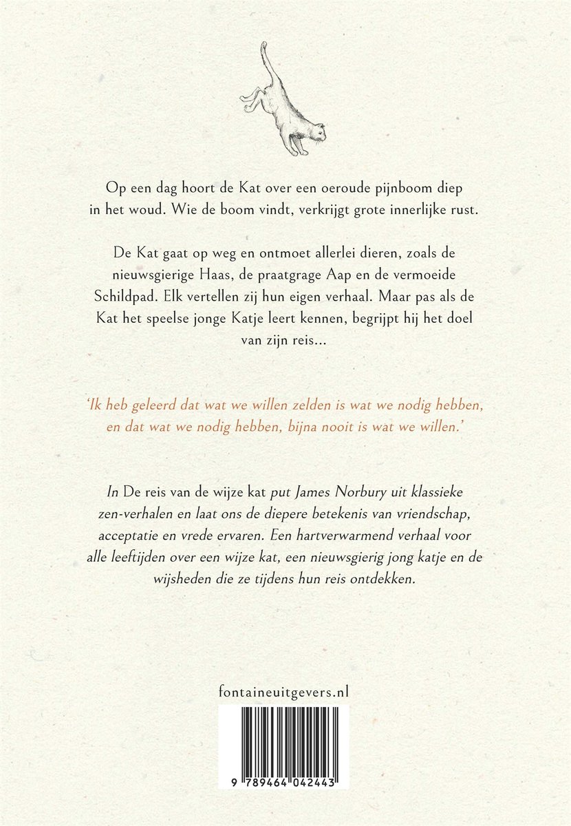 De reis van de wijze kat - back cover