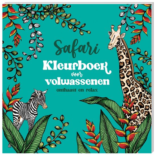 Kleurboek voor volwassenen - Safari - cover