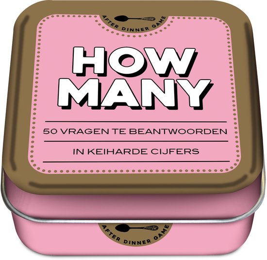 Kaartspel - After dinner game - How many