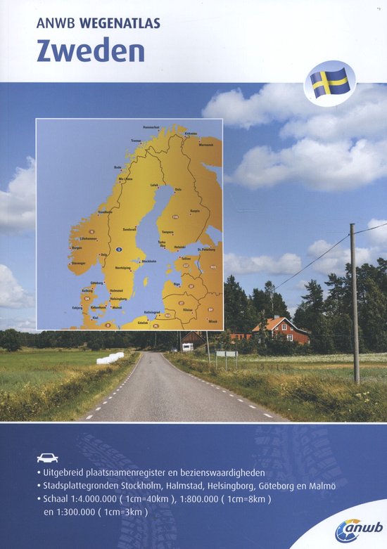 ANWB wegenatlas - Zweden - cover
