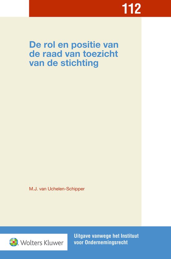 Uitgave vanwege het Instituut voor Ondernemingsrecht 112 - D ... - cover