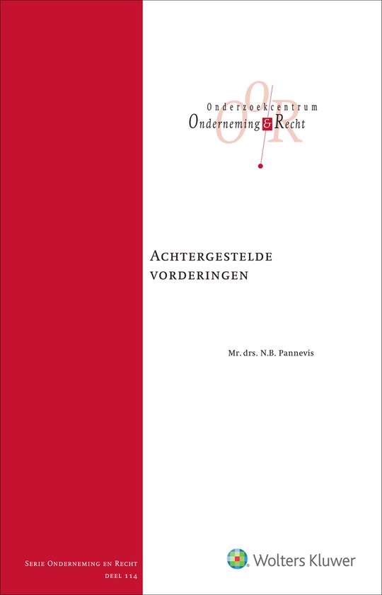 Achtergestelde vorderingen - cover