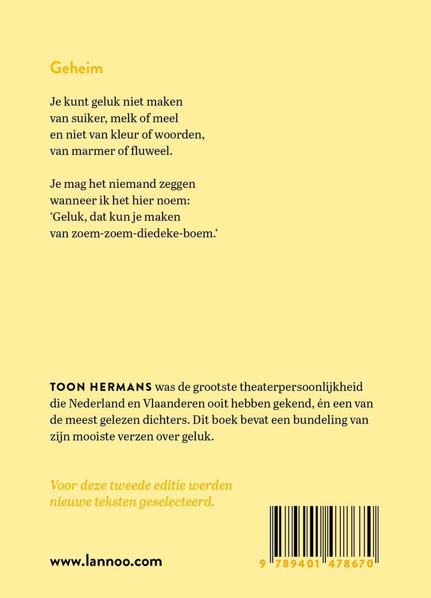 Ik heb 't geluk geroken - back cover