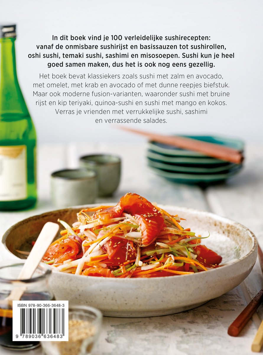 Culinary notebooks Sushi & Sashimi - back cover