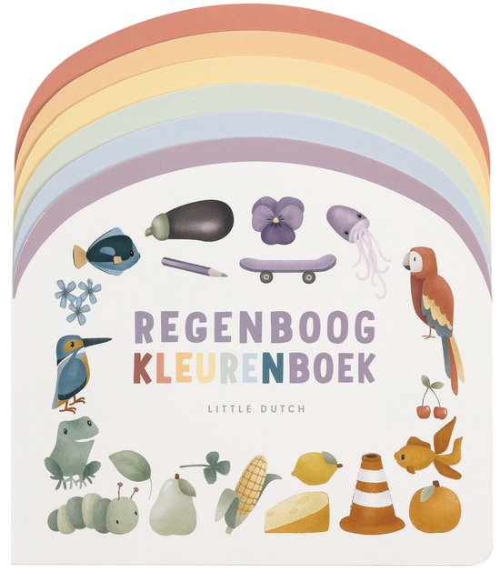 Little Dutch - Regenboog kleurenboek - cover