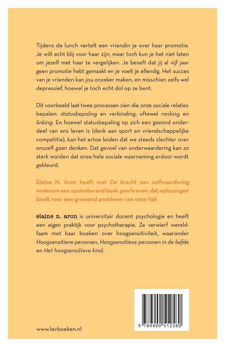 De kracht van zelfwaardering - back cover