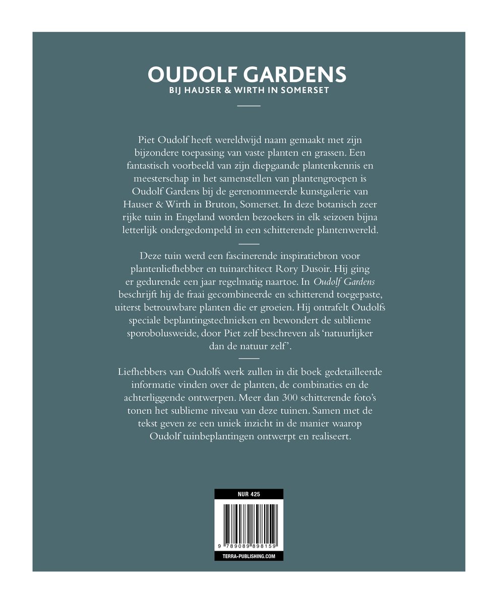 Oudolf Gardens bij Hauser & Wirth in Somerset - back cover