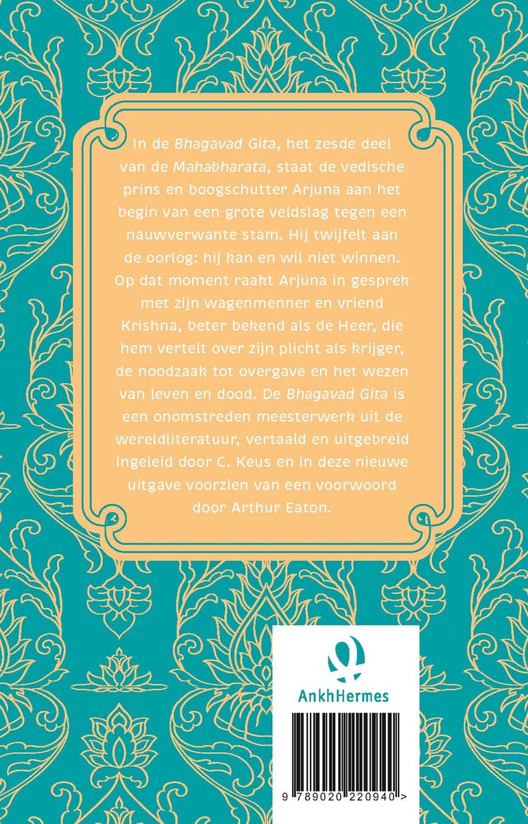 Patroon - Bhagavad Gita - back cover