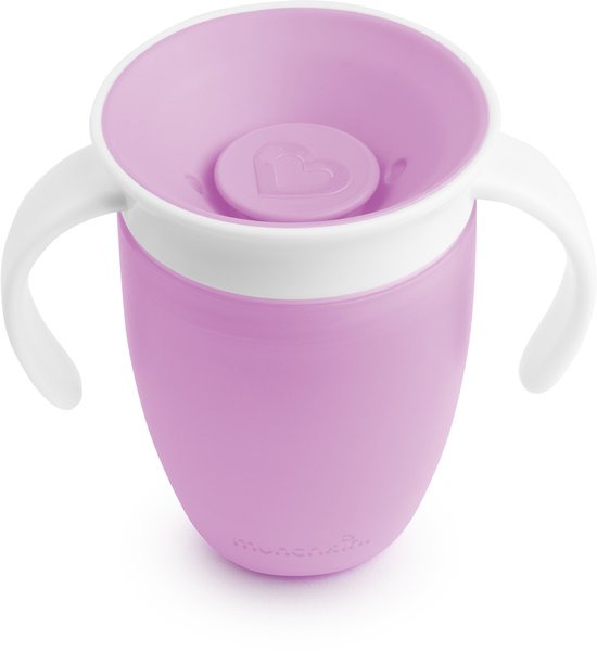 Foto: Munchkin miracle anti lek 360 drinkbeker trainer cup oefenbeker voor baby en kind 207ml paars