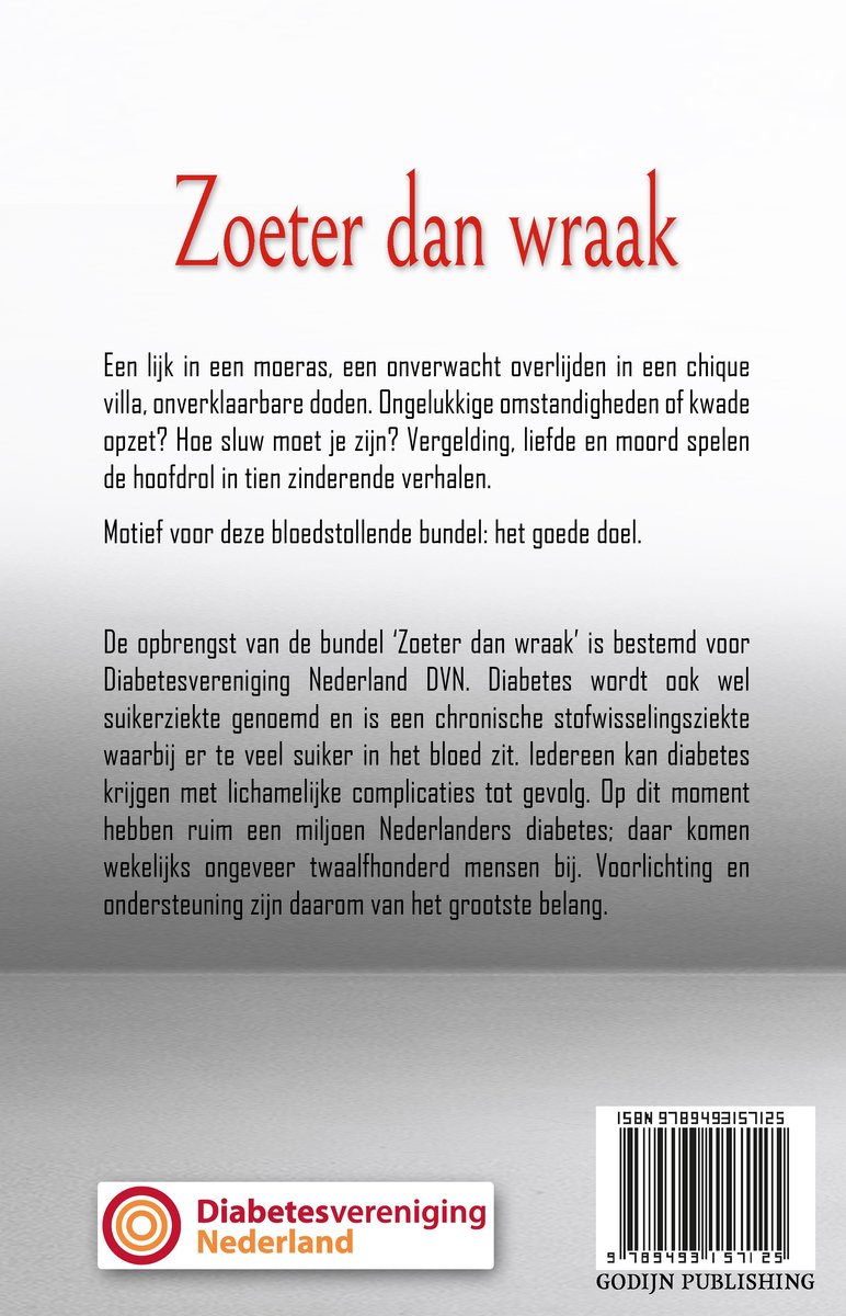 Zoeter dan wraak - back cover
