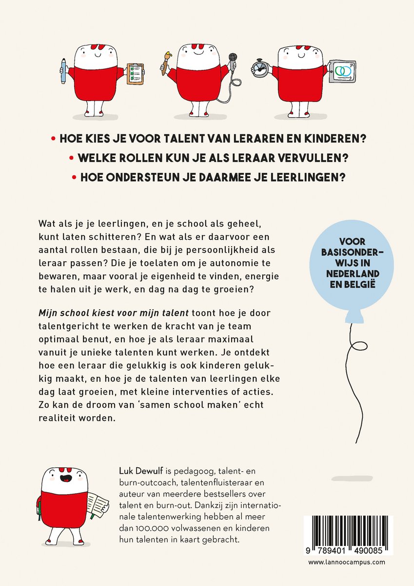 Mijn school kiest voor mijn talent - back cover