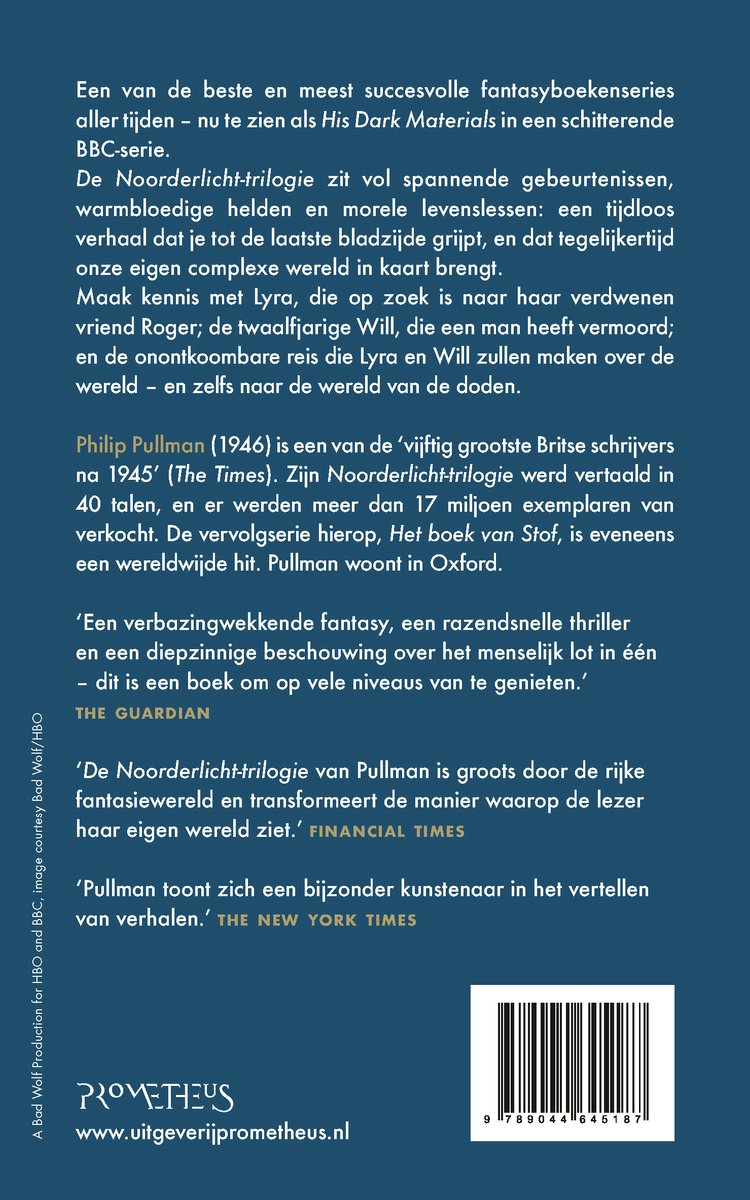 De Noorderlichttrilogie - back cover