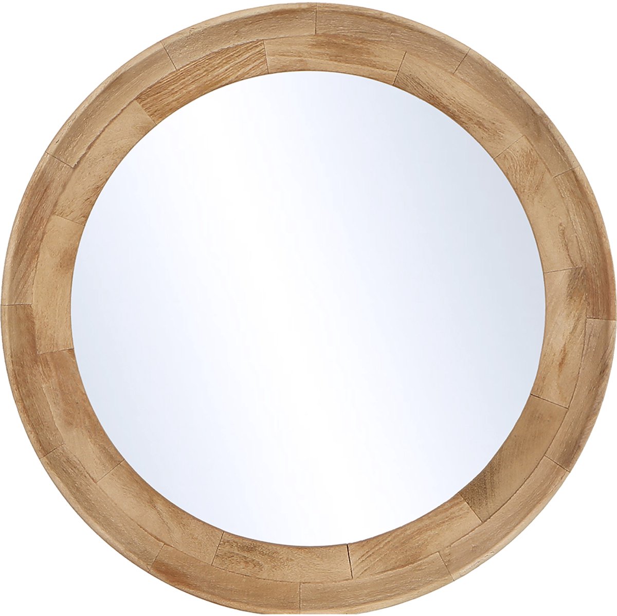 by Mooss - Spiegel - Naturel - Hout - Rond - Ã˜ 68 cm - Minimalistisch - Scandinavisch - Trendy