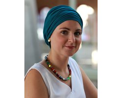 Lookhatme - chemo muts dames - Noa Turquoise - chemo mutsjes - chemo hoofdbedekking