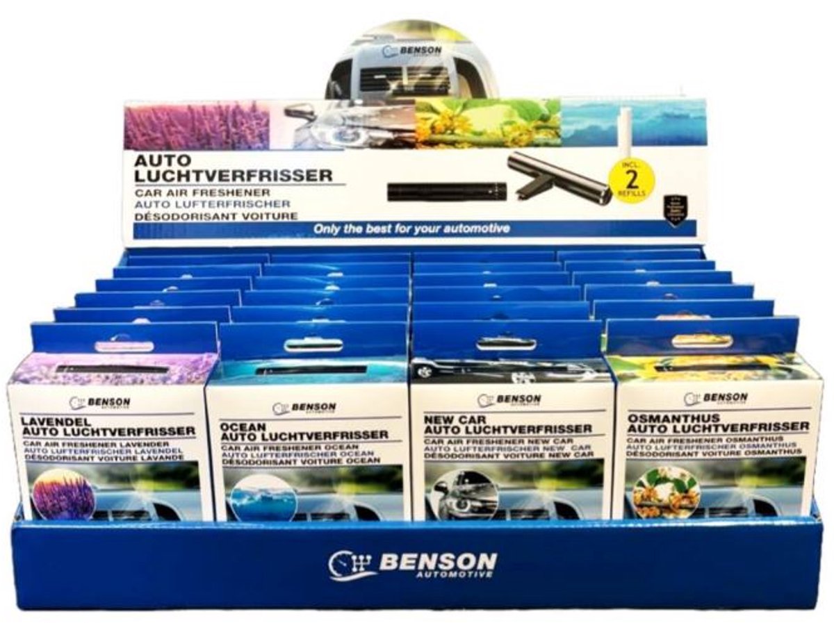 Auto luchtverfrisser aluminium mix display - 1 stuk