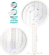 FB980 - Elektrische Vliegenmepper - Vliegenvanger - Insectenlamp - Muggenlamp - Vliegenlamp - Draaibaar en Ophangbaar - UV Lamp als Muggenvanger - De beste fruitvliegjes vanger voor muggen & meer - Ook geschikt voor wespen en motten - Oplaadbaar