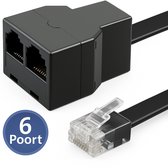 Twenty4seven® Passieve P1 Splitter - 6 Poort - Geschikt voor HomeWizard & P1 Meter - RJ11(v) & 2x RJ11(v) - Wifi Verbruiksmeter Dongle - Laadpaal en Energiemeter