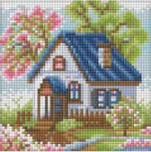 Diamond Painting Lente Huisje