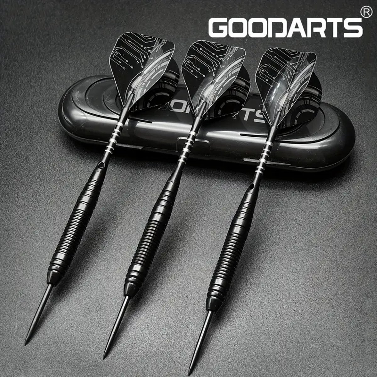 Goodarts Dartpijlen - Pijlen Voor Darten - Dartpijl Set - Dart Accessoires - Professionele Dartpijlen - Zwart Metaal 3 stuks