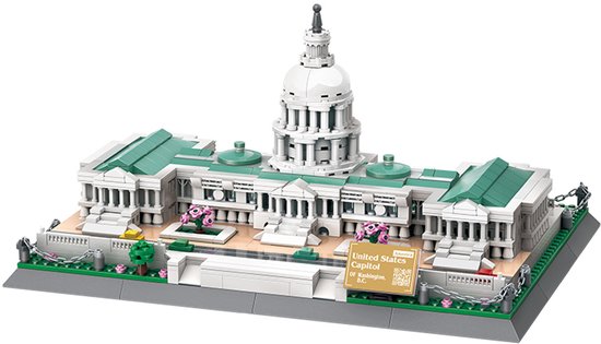 Wange Speelgoed Bouwsets - Building Capitol Building Educatief Assemblage Speelgoed