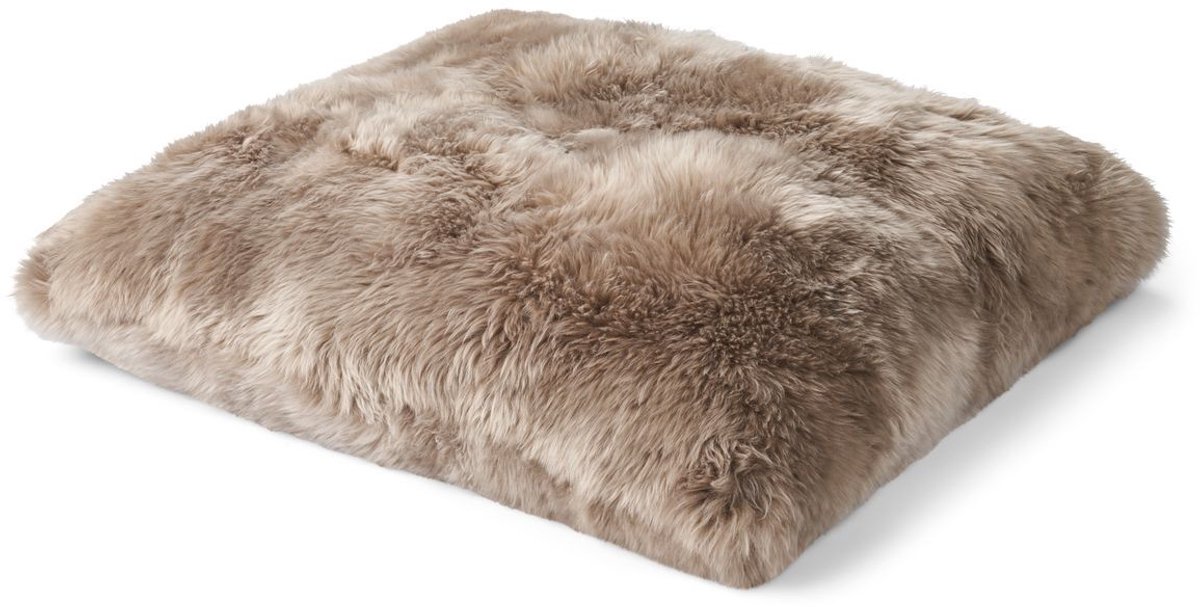 Sheepskin House Maxi Float kussen - Dubbelzijdig - LW - 90x90 cm Taupe