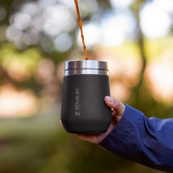 Stanley 1913 Go Everyday Tumbler 0.29L - Roestvrijstalen Beker Voor Wijn, Cocktails, Koffie, Thee - Houdt 5 Uur Koud / 1.5 Uur Heet - BPA-Vrij - Vaatwasmachinebestendig - Shale