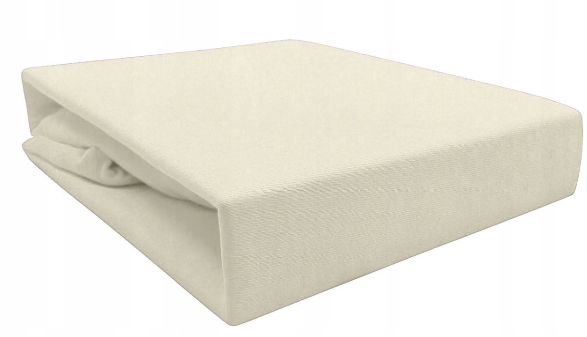 SKAN - Hoeslaken - Jersey - 90x200 - Krem