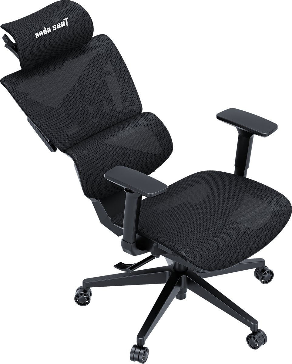 Andaseat X-Air Mega Gaming Chair Zwart Mesh Ergonomisch - afbeelding 2