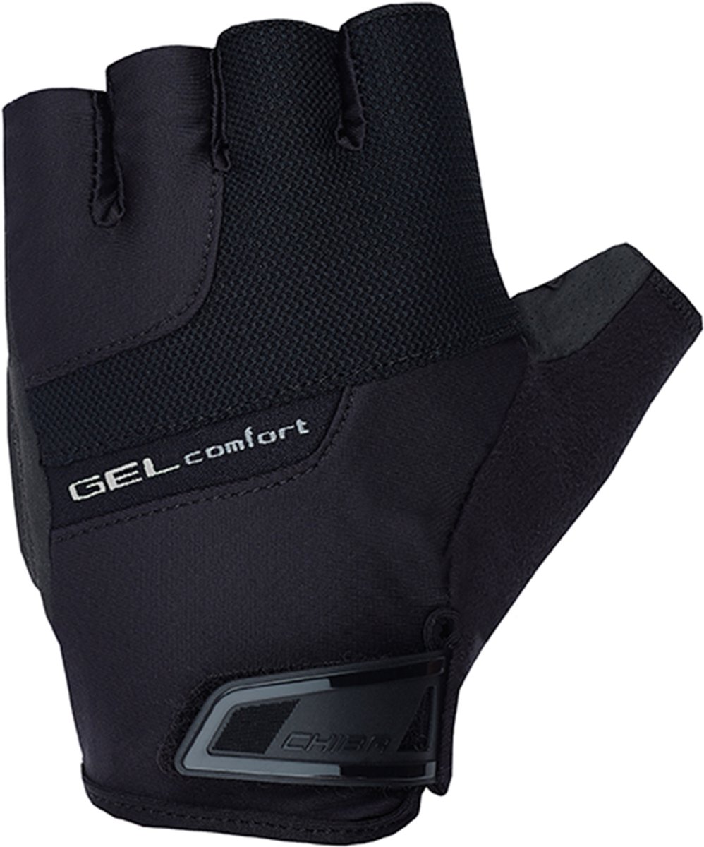 Chiba fietshandschoen - Gel Comfort - Zomer - Zwart - maat L
