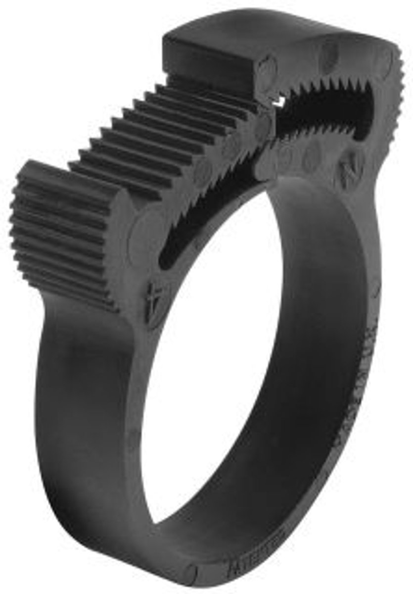 Slangklem kunststof zwart 6 mm 5 stuks Deltafix