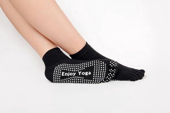 Finnacle - Zwarte antislip sokken voor Yoga, Pilates en Piloxing van Finnacle — afbeelding 3