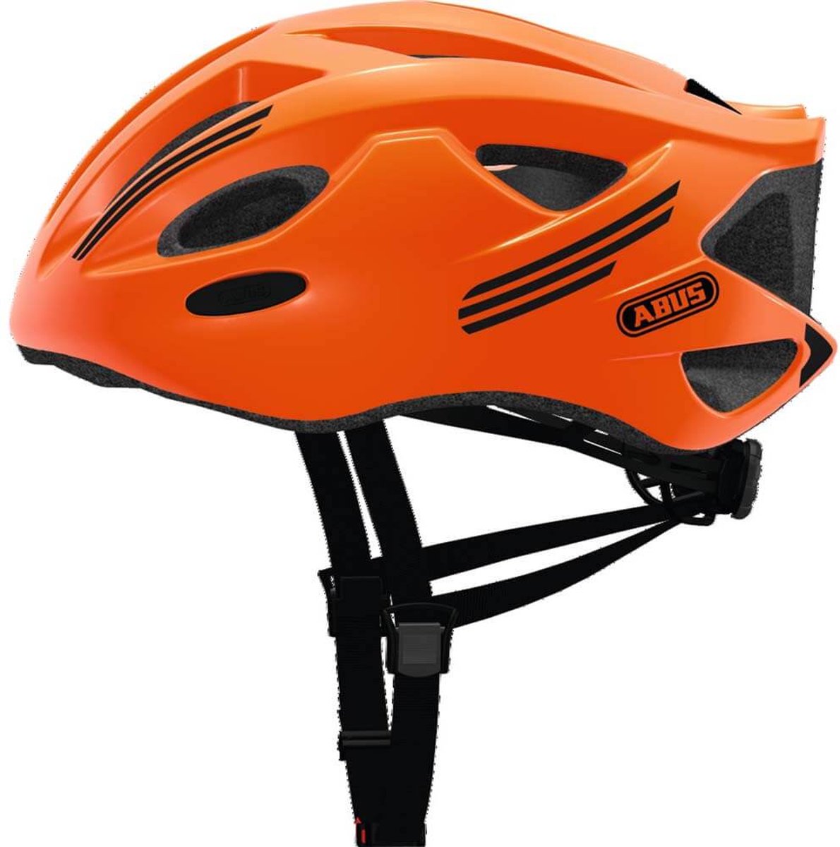 Casque de vélo Abus S-Cension - Taille L - orange fluo | bol.com