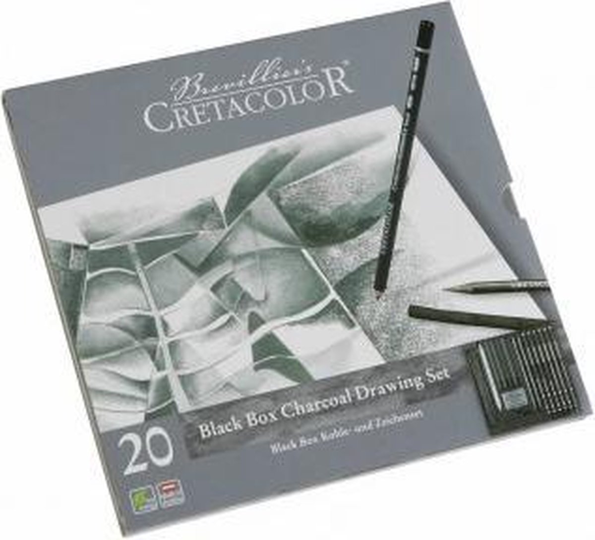 Cretacolor Cretacolor Houtskool Tekenset 20-delig