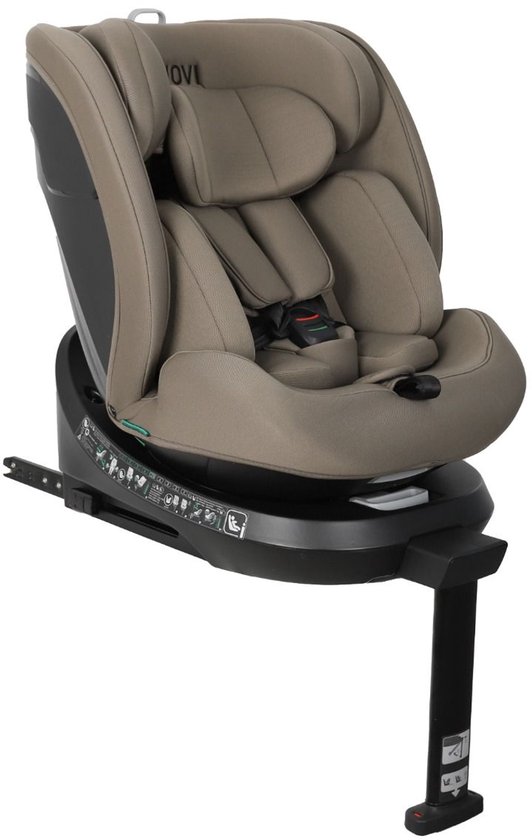 Novi Baby David 3.0 Premium Autostoel - I-Size - 360° draaibaar - Donker Taupe - Geschikt vanaf de geboorte tot 150 cm van Novi Baby® — afbeelding 2