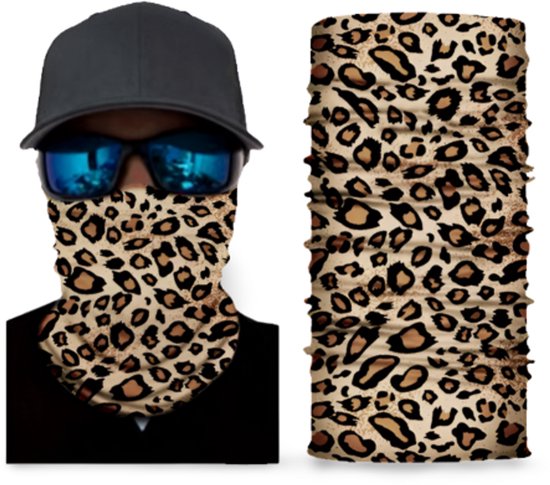 Foto: Zoettt motorsjaal panter motor gezichtsmasker nekwarmer spatmasker gezichtscherm skimasker motormasker