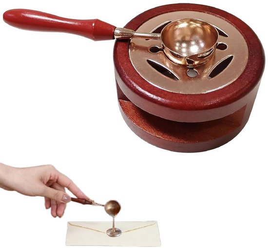 Wax-zegelverwarmer voor het maken van uitnodigingskaarten en doe-het