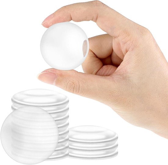 Deurstopper, transparant, zelfklevend, deurstopper voor aan de muur, zelfklevend, deurklinkbuffer vloer, hoogwaardige deurklinkbescherming, wandbescherming, deurbuffer en deurklinkbuffer