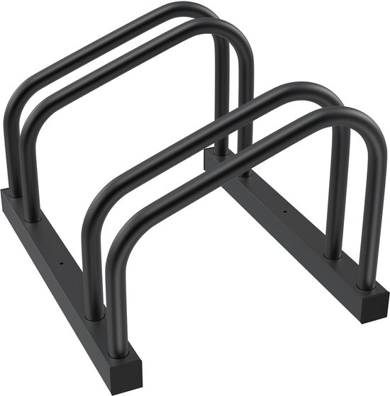 FISCHER 10446 Fietsstandaard, fietsopslag, fietsstandaard, fietsparker, zwart