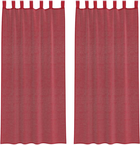 HOME FASHION Paneelgordijn Filiz rood 60x245 cm set van 5 kopen