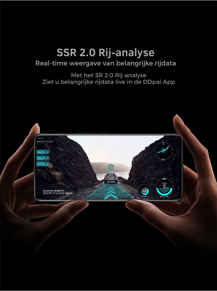 4K Ultra HD Dashcam Auto Voor en Achter Camera - GPS - 3 Inch Beeldscherm - DDPAI Z60 – foto 7