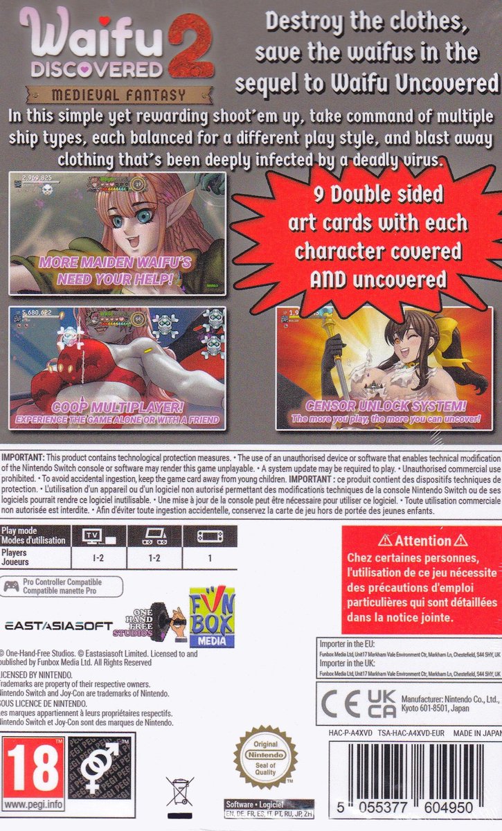 Waifu Discovered 2 Medieval Fantasy Switch