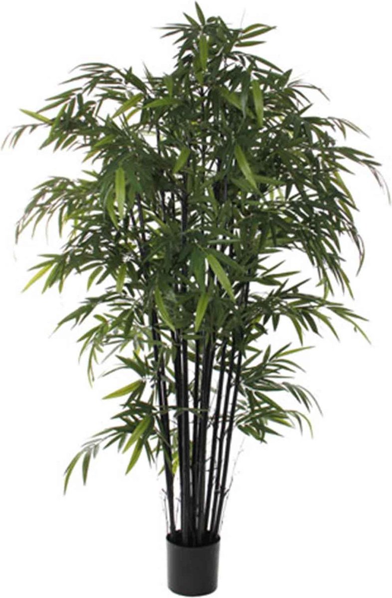 Mica Decorations Kunstplant Bamboe Groen - H 210cm - Kunststof pot - Mica Decorations