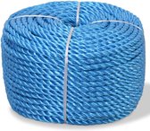 vidaXL Touw gedraaid 12 mm 100 m polypropyleen blauw