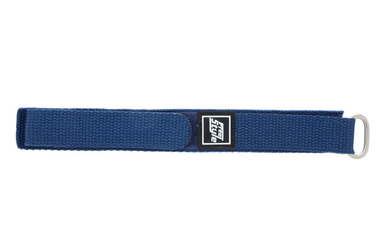 Horlogeband Universeel ZO1795 Onderliggend Klittenband Lichtblauw 14mm