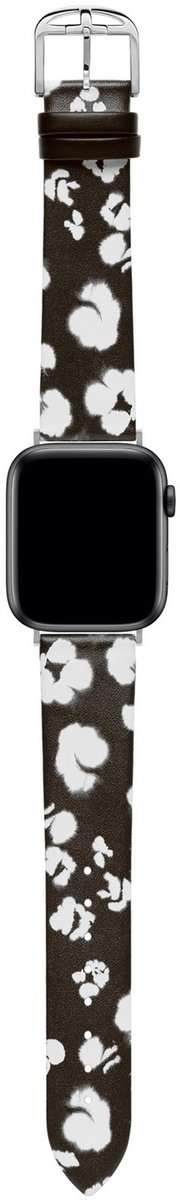 Ted Baker Ted Baker Apple Watch Strap Watch Straps Zwart Armband: 100% Leather BKS38F101B0